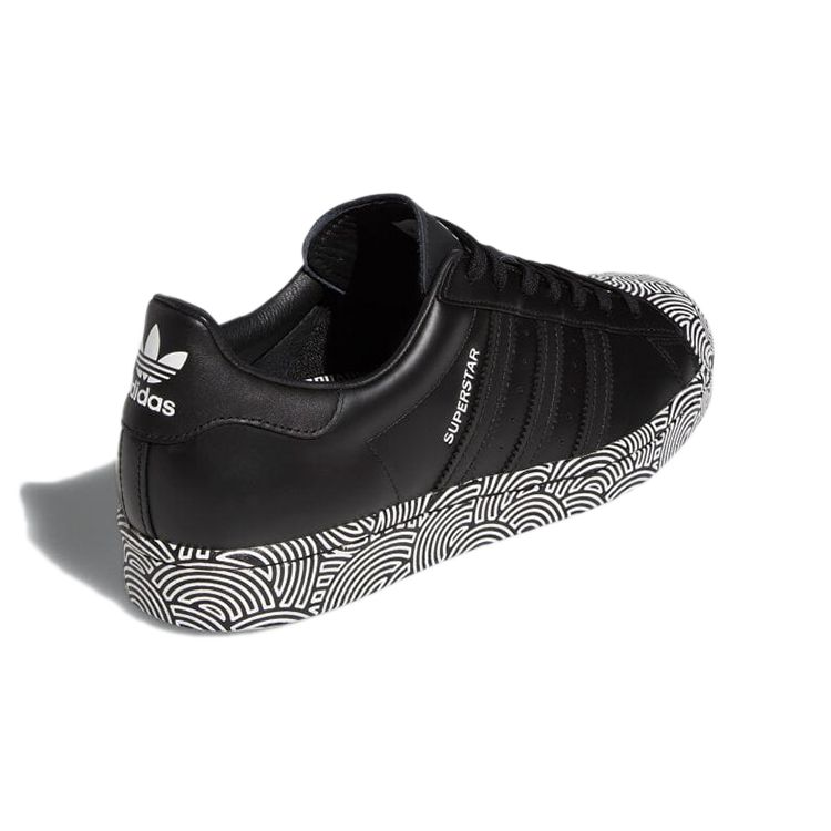 Adidas Hirocoledge X Superstar Tokyo - Black Unisex Sneakers Core-Black Cloud-White Blue-Bird FY1589