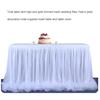 Table Skirt Tulle Gold-Rimmed Plain Tables Cover High-End Home Decor Christmas Halloween Wedding Party Celebrations