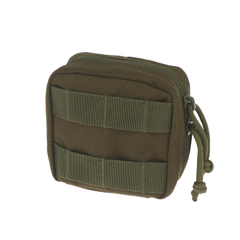 Small Tactical Pouch Micro Utility Molle Pouch Removable Clear Id Pocket Mini Knife Compass Flashlight Card Storage Bag Belt
