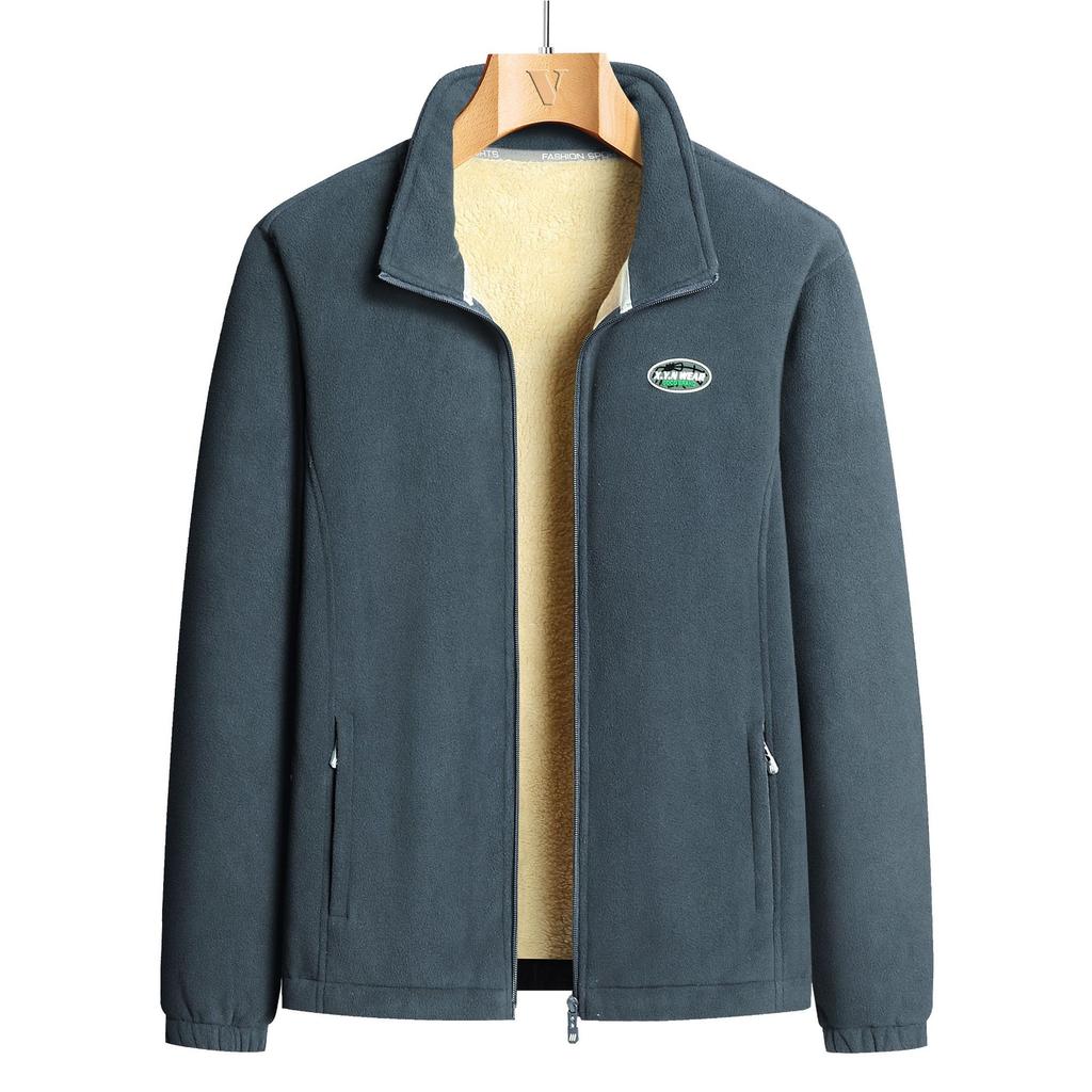 Autumn and Winter Plus Fleece Men's Cardigan, Fleece Hoodie, Casual Versatile Couple Jacket