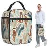 Dschungeltiger und tropische Blumen isolierte Lunchtasche für Kinder Schulkühler Thermische Lebensmittelbox Tragbare Lunchboxen Behälter