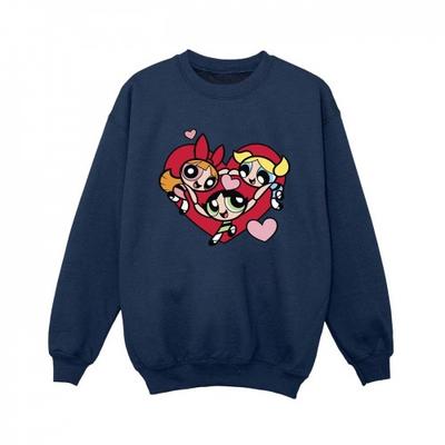The Powerpuff Girls Girls Holding Hands Heart Sweatshirt