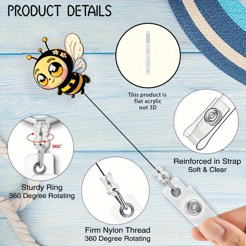 Little Bee ID Badge Buckle, Perfect for Nurses, Doctors, Office Workers, and Bee Enthusiasts.
