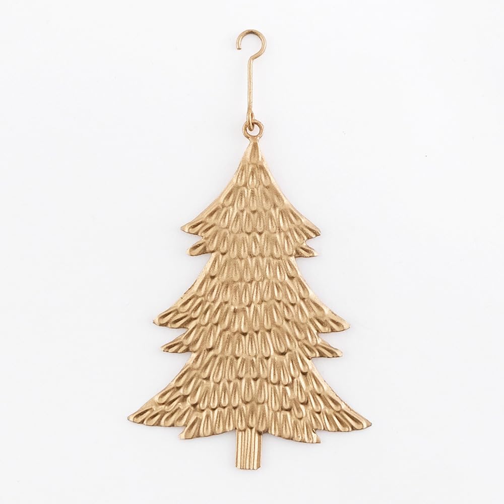 Shesay Geprägtes Zinnornament Display Nordische Weihnachten Großer Grüner Baum, (8cm hoch),