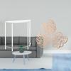 Acrylic Nightstand Clear Side Table Small Palm Leaves Wood Wall Decor And Easy