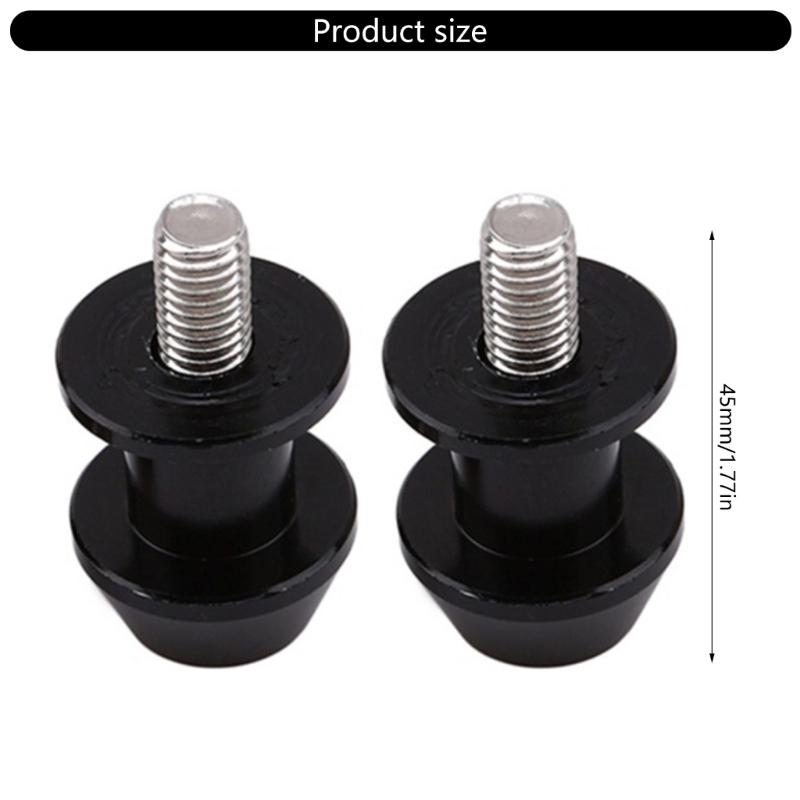 Motorcycle Stand Alkalimetal Adapter Pack of 2 Aluminum 8mm Thread Comprehensive for Rear Frame Support