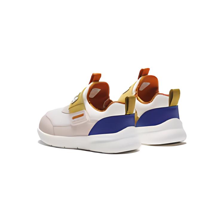 Anta Comfortable Versatile Non-Slip Durable Low-Top Walking Shoes Baby Shoes White Yellow Blue A22430012-1