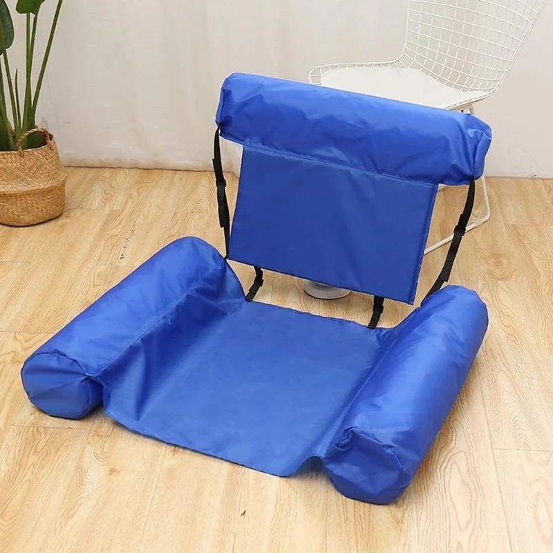 1PC Foldable Inflatable Water Mattress Swimming Pool Float Hammock Lounge Chair Beach Water Sports Accessory