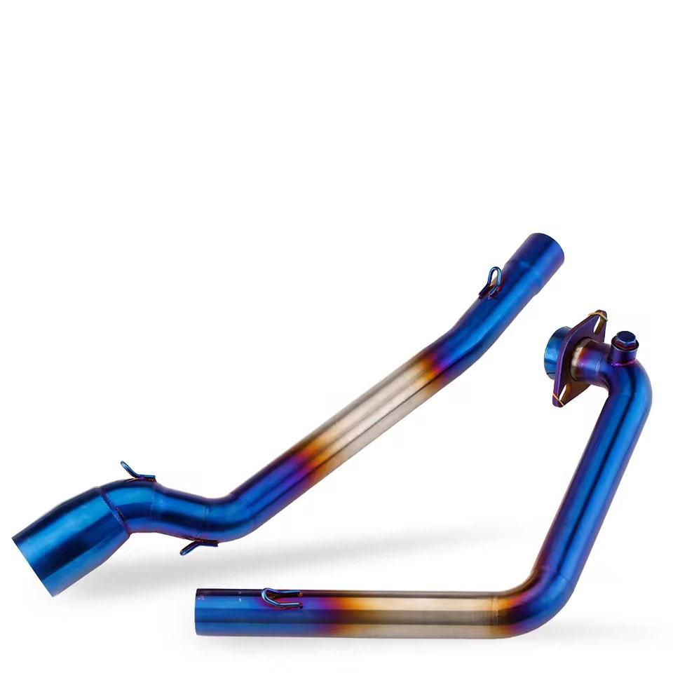 Para Suzuki GSX-R 150 125 GSXR 2017-2021 GSXS 150 125 GSX-S Escape Motocicleta Coletor de Escape Tubo de Ligação Slip-On Tubo de Silenciador Intermediário