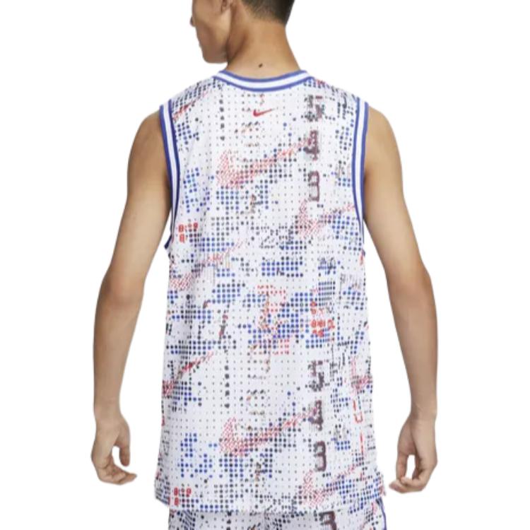 New Nike Dri Fit DNA Basketball Jerseys Men's White FZ0691-100
