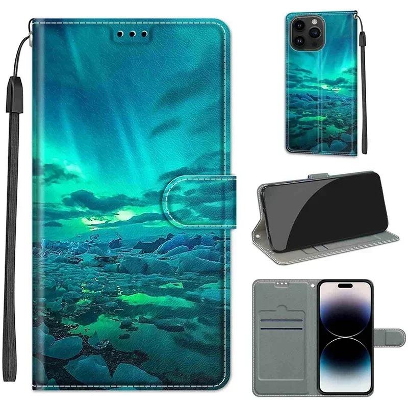 Butterfly Wallet Flip Case For Redmi Note 13 Pro 12 Turbo 12R 12S 13C 12C A3 Xiaomi Poco M6 Pro X6 X5 Leather Card Slot Cover