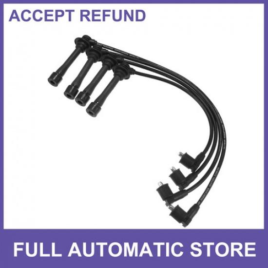 4 Pcs  Spark Plug Wire Ignition Coil Cable No.0K30F18140 for Kia Rio 2001-2005