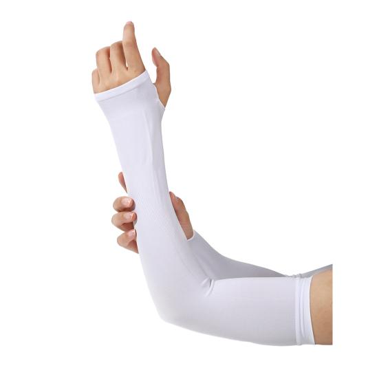 Yousheng Cooling Arm Sleeves for Men Women, Breathable Ice Silk Arm Cover Sleeves, UV Sun Protection Sports Arm Sleeves, Compression Sleeves with белый