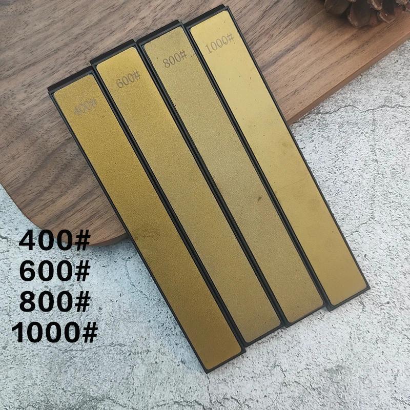 240/400/600/1000 Grit Golden Titanium Plated Diamond Fixed Angle Sharpener Sharpening Stone Whetstone Oilstone Honing Grindstone