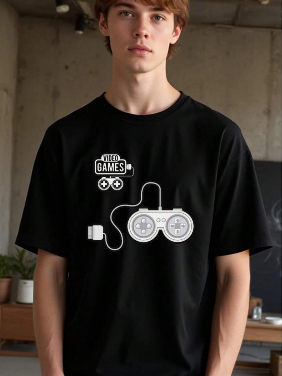 

Unisex S Video Games Controller Graphic T-Shirt S