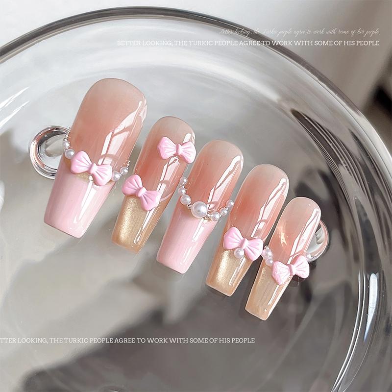 5 Stück 3D Schleifen Krawatte Nagelkunst Charms, Luxus 3D Legierung Schleifen Strasssteine, Nageldekoration Zubehör