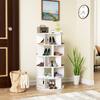 Shoe rack, rotating angle, white round, 5 levels, height 115 cm, width 60 cm