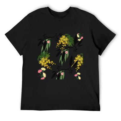 Akazie und Eukalyptus T-Shirt Anime Kleidung Basketball Grafik-T-Shirts Ästhetische Kleidung Grafik-Shirts Schwergewichtige T-Shirts für Männer
