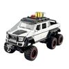 Travel Version 1/24 Benz G63 6*6 Tyre Alloy Pickup Car Model Diecasts Metal Off-Road Vehicles Car Model Sound Light Kids Toy Gift