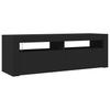 TV stolek s LED osvětlením Černý 120 x 35 x 40 cm
