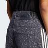 adidas Originals Denim Loose Pants Leopard Print Black Women KA2679
