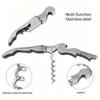 5pcs Stainless Steel Wine Opener Set | Durable Corkscrew & Tools | Complete Wine Tool Box for Easy Opening