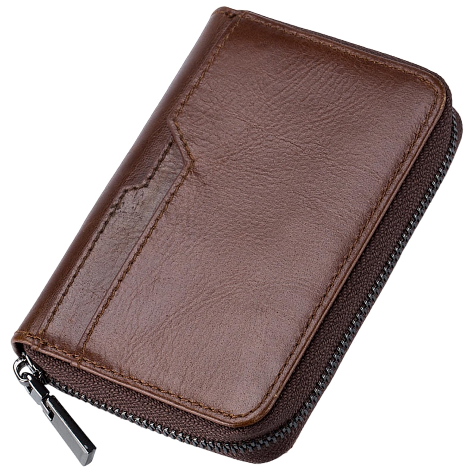 

[RenLianyi] Держатель для визиток из натуральной кожи, вмещает 20 карт, Чехол для водительских прав, Популярен среди мужчин и женщин, Тонкий, Легкий, Прочный, Для водительских