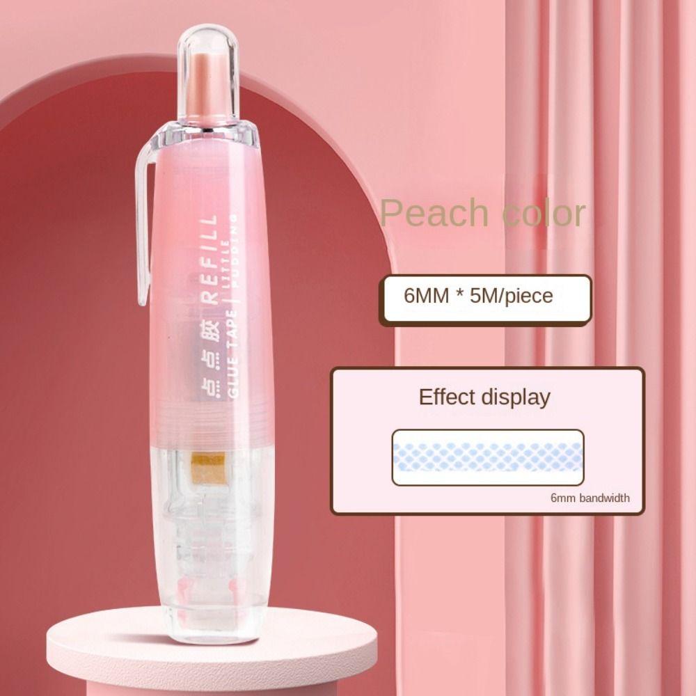 Press-type Dispensing Glue Eraserable Double-Sided Glue Portable School Supplies  Students