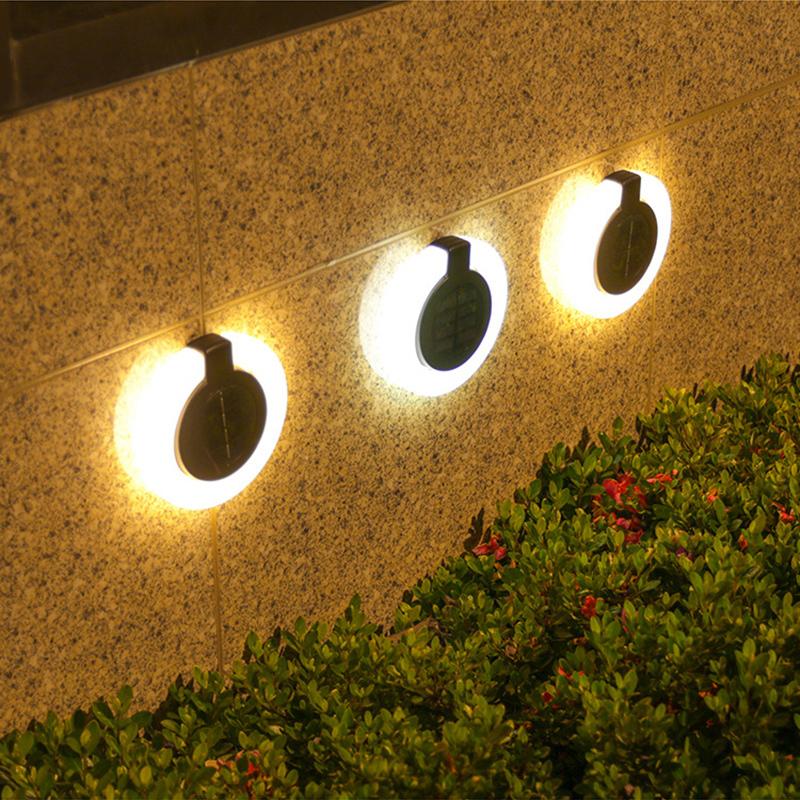 1/4Pack Solar Outdoor Lights,LED Waterproof Atmosphere Light,Warm White Lamp,for Garden Fence Buried Lawn Porch Walkway Decor
