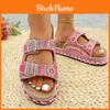 Summer Water Diamond Platform Flip Flops With Pu Upper For Womens Casual Wear