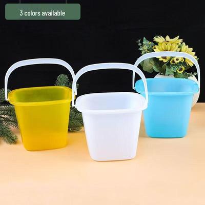 Small Colorful PP Plastic Children's Sand & Water Play Bucket with Brush Holder