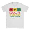 Vintage T Shirt Summer Black History Equality Greater Than Division Novelty T Shirts  Cotton Printed Short Sleeve Top Tees