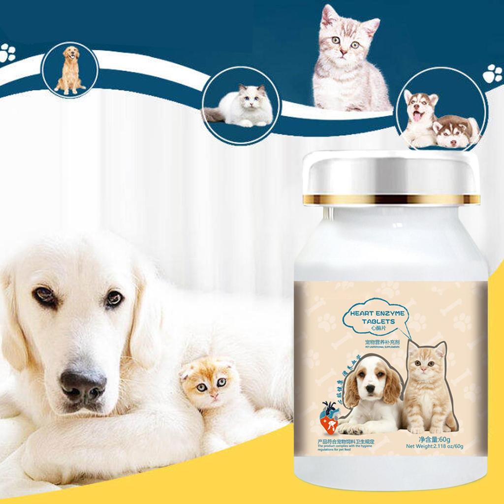 Dog Supplements 200 Pieces Dog Heart Supplements Gentle Safe Supplies Everyday Support For Pets Puppies Cats Animal Care