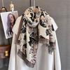 Travel Poncho Warm Cashmere Scarf Women  Luxury Thick Blanket Winter Bufanda Shawl Print New Wraps Pashmina Female Stoles