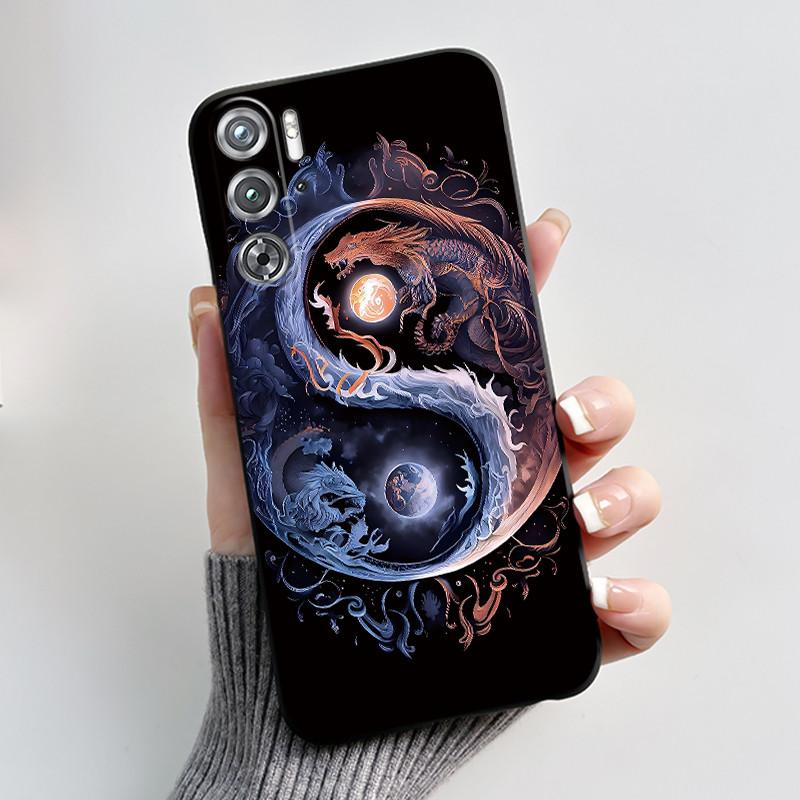 Phone Case For ZTE Nubia Red Magic Redmagic 9 9S Pro Plus 5G Case Cute Love Rabbit Protective Black matte TPU Soft Cover Casing