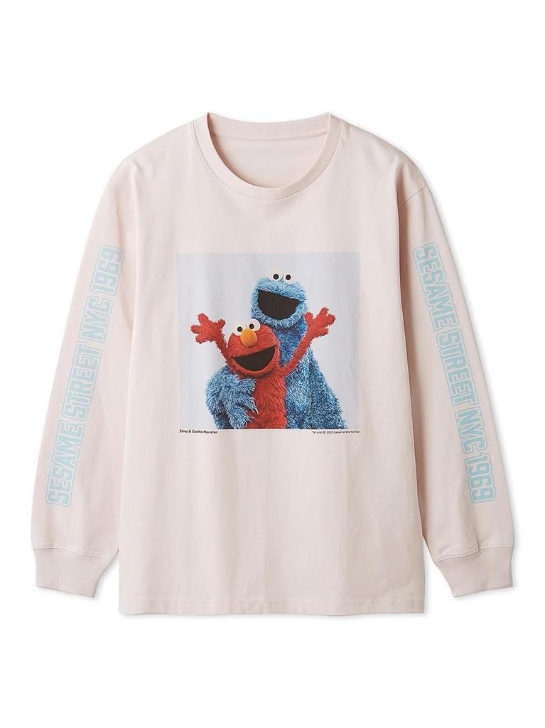 Sesame Street Market Graphic Long T-Shirt SSMUCT253427 PNK