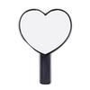 Heart-Shaped Peach Handle Mirror: Cute Handheld Makeup Mirror for Girls, Single-Sided Small Gift