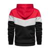 Men's Color Block Hooded Sweatshirt for Autumn/Winter Fashion
