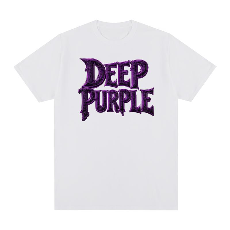 Deep Purple Vintage Tshirt Popular Heavy Rock Metal Band Fashion Hip Hop Y2k Cotton Men T shirt New Tee Tshirt Womens Tops