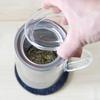 Winter Tea Mug Thermal Glass With Infuser And Steel Strainer