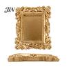 European Style Ornament Holder Vintage Jewelry Tray, Ornate Carved Ring Dish with Gold or White Finish, Elegant Decorative Resin Trinket Organizer for