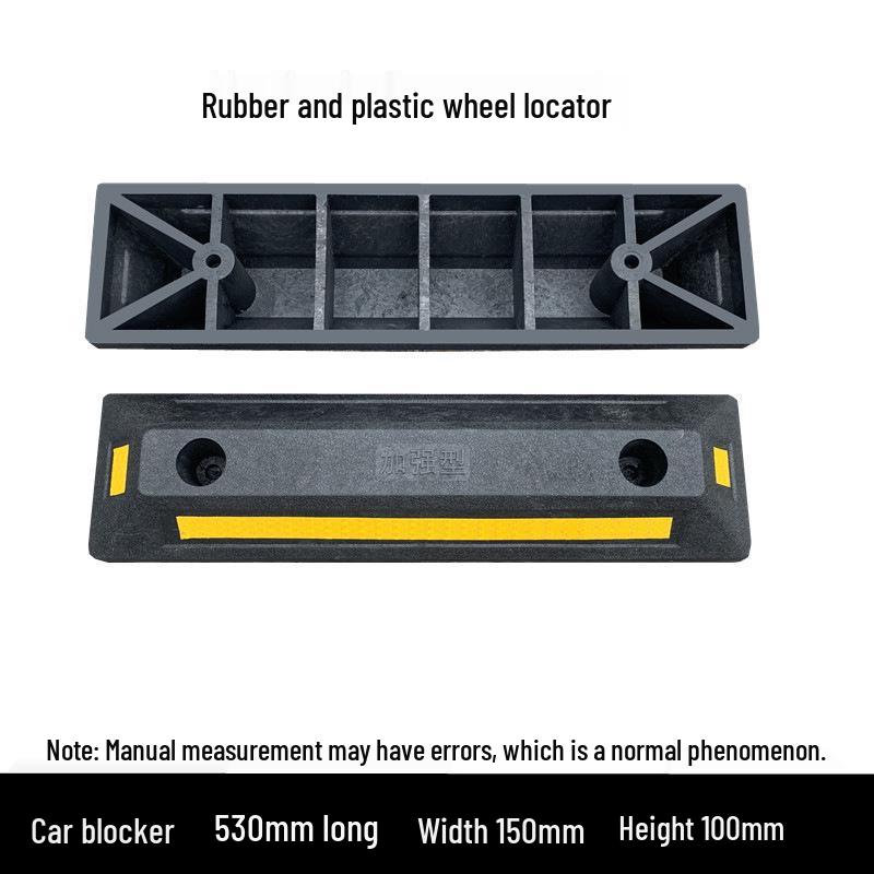 Rubber and Plastic Wheel Chock for Garage