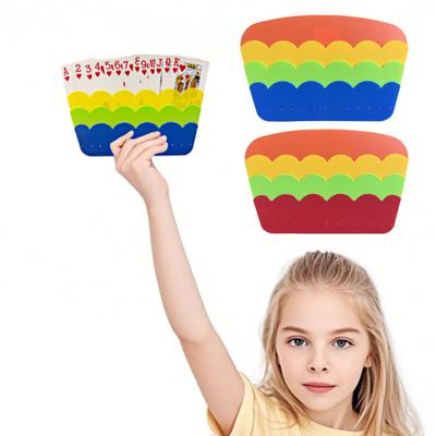 2 Stück freihändiger Spielkartenhalter für Senioren, kleine Hände, Arthritis, Plastikkarten, Spielhalter für Pokerpartys, Familienkartenspielabende