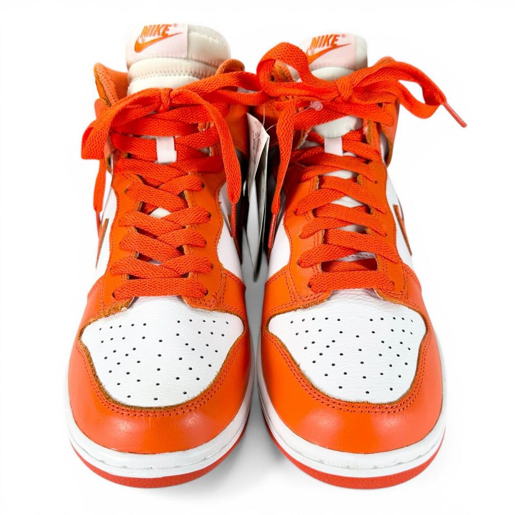 Pristine NIKE High Cut Sneakers DUNK RETRO QS Syracuse Dunk High Orange 26cm Used