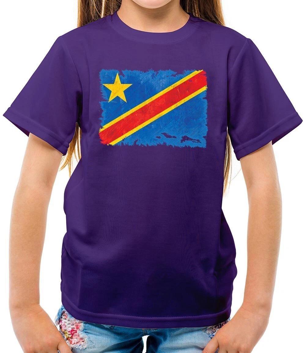 Democratic Republic of Congo Grunge Flag Style - T-Shirt - Drotc 140
