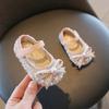 Babymädchen Lauflernschuhe Rutschfeste Weiche Sohle Kinder Prinzessin Schuhe Süße Schleifen 2025 Neue Mädchen Ballerinas Runde Zehen Klettverschluss Trendy