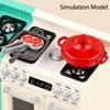Compact Size Dollhouse Oven Kit Plastic Doll Kitchen Ware Model  Playtime Fun