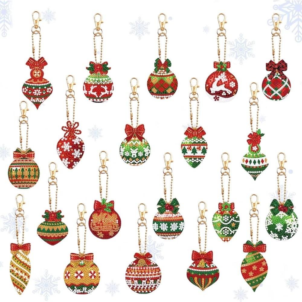 Diamond Painting Craft Diamond Painting Keychains Acrylic DIY Keychain Kit Christmas Gift