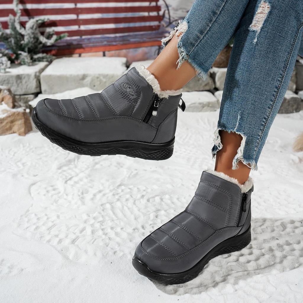 Women's 2025 Winter Snow Boots, Velvet-Lined, Large Size Unisex Warm Cotton Boots