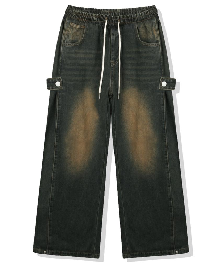 ULIFEZIP Serin Side Pintuck Denim Wide Pants 3 Colors [Ulzd_0053]